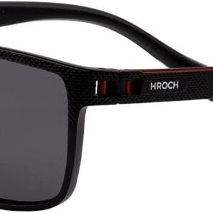 Óculos de Sol HROCH Modelo Vittorio, Polarizado UV400, Armação em TR90, Design Italiano