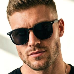 Óculos de Sol Hexagonal Acetato Italiano Flexivel Premium Retro Lentes UV400 Feminino Masculino – Cacife Brand